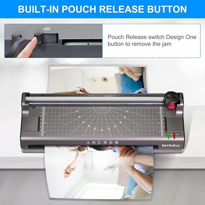 Thermal Laminator Machine 11X17 with 70 Laminating Sheets for Office Home School Teacher Use,13inch Hot&Cold Laminating Machine for A3/A4,Lamination Machine with Paper Cutter, Corner Rounder