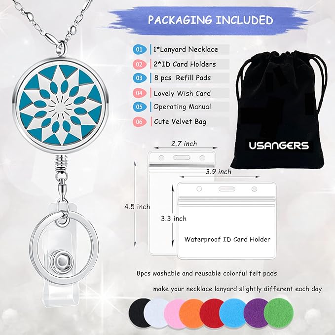 Retractable ID Badge Holder Lanyards for Women Cute Badge Reels Retractable Nurse Accessories for Work Jewelry Essential Oil Necklace Teacher Lanyard Employees Appreciation Gifts Sunflower