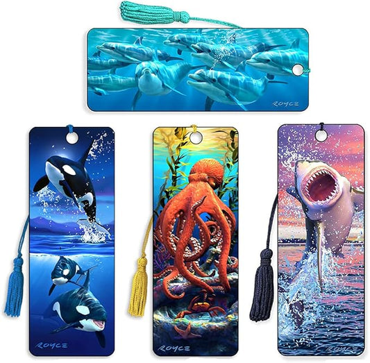 3D Lenticular Royce Bookmarks by Artgame (SEA Life Set)
