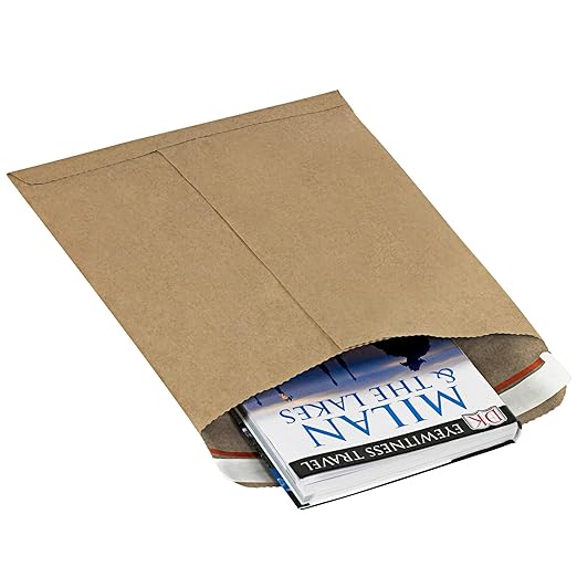 Aviditi Kraft Self-Seal Padded Mailers, #4, 9 1/2" x 14 1/2", Kraft Brown, Peel and Seal Closure, Fiber Cushioned Envelopes for Protecting Items During Shipping and Mailing, Case of 100