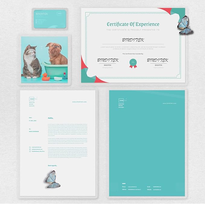 Binditek 50 Pack 10 Mil Thermal Laminating Pouches, 9x11.5 Inches Laminating Sheets, for Letter Size, Ultra Clear, Glossy, Hold 8.5x11 Inches, Heat Seal, School Office Supplies