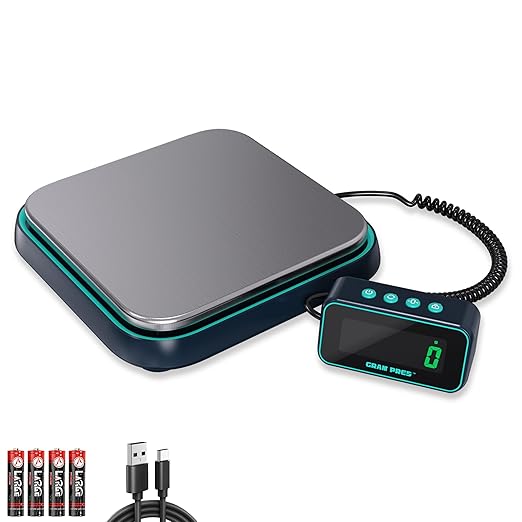 Digital Shipping Scale, 86 lbs/0.1oz Highly Accurate Postal Scale for Packages with Hold/Tare/Separate LCD Display，Stainless Steel Postage Scale，Package Scale for Small Business, Mail Scale