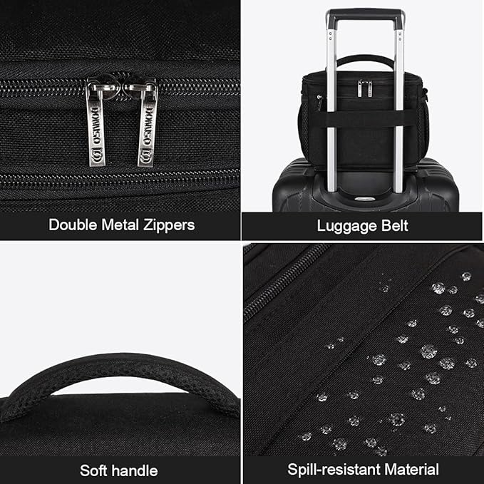 DOMISO Camera Bag Case Waterproof Anti-shock Shoulder Bag, Black