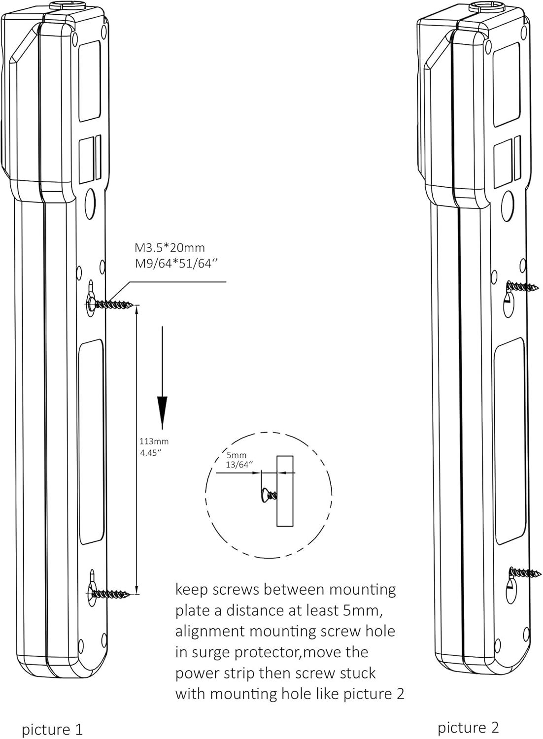 Amazon Basics Surge Protector Power Strip, 6-Outlet with 200J Protection, 2ft Extension Cord, Rectangle, White (20 Pack)