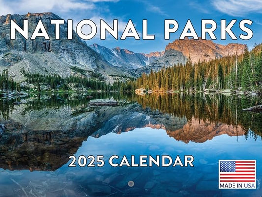 National Parks Calendar 2025 National Park Gifts Monthly Wall Calender Nature 12 Month | American Made In The USA