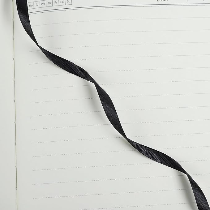 Journal Notebook Journal for Men/Women Journals for Writing A5 180Sheets 360Pages College Ruled Notebook 100gsm Lined Paper Leather Hardcover Journal 5.9'' X 8.4'' (Black)