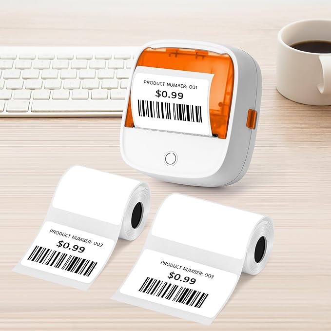 Direct Thermal Labels,1.57''X1.18'' (40 x 30 mm)Thermal Label Sticker,Thermal Printer Labels for UPC, Barcodes, Postage, Address,Compatible with Most Desktop Label Printers, 115 Labels, 3 Rolls