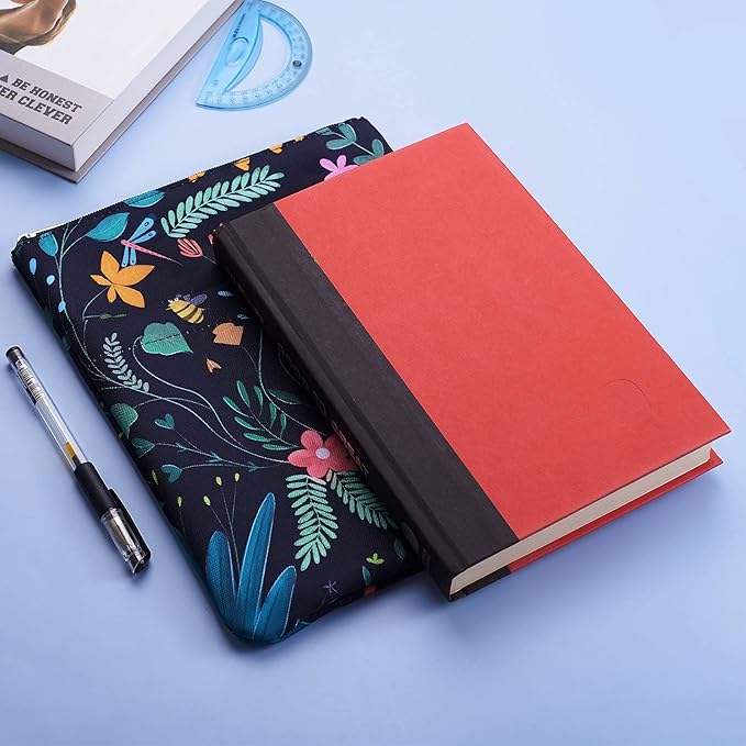 Book Sleeve for Book Lovers, Bookish Book Protector, Book Covers for Paperbacks, Washable Fabric, Book Sleeves with Zipper, Medium 11 Inch X 8.7 Inch