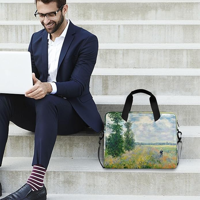 WIHVE Laptop Shoulder Bag 15 14 13inch Laptop Case Bag for Women Men