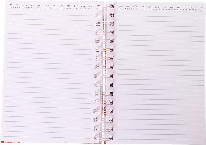 Graphique Hardbound Spiral Journal | Butterfly Design | Premium Paper | Notebook | Diary | Lists | Record Month and Date | Great Gift | 160 Ruled Pages | 6.25” x 8.25”