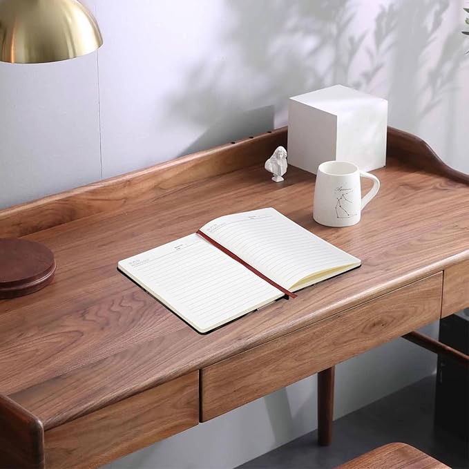 ZWYQWN Jack and Sally Gifts Leather Notebook for Women Men Nightmare Christmas Journal Notebook Nightmare Before Gifts (Skull Pai)