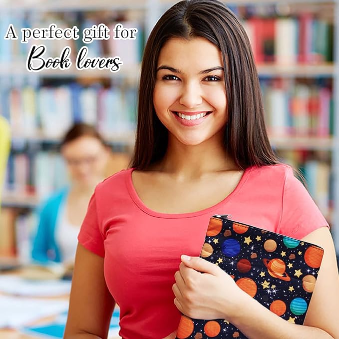 Book Sleeve for Book Lovers, Bookish Book Protector, Book Covers for Paperbacks, Washable Fabric, Book Sleeves with Zipper, Medium 11 Inch X 8.7 Inch