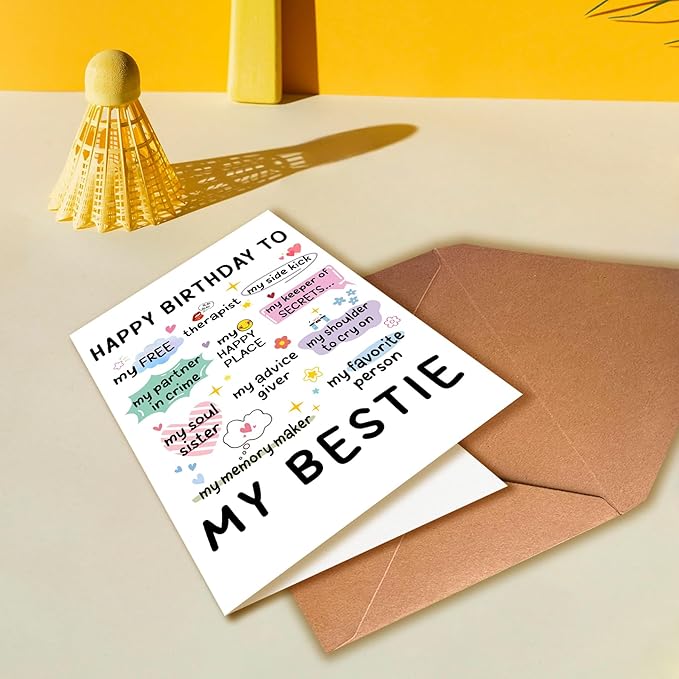 Funny Birthday Card for Sisters, Bestie, Friendship Cards, Best Friend Birthday Card, Niece Birthday Cards