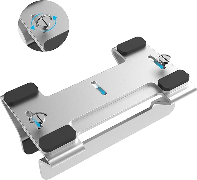 Aluminum Vertical Laptop Stand Dock Holder, Adjustable Slot Width 12-42mm, Space-Saving Upright Storage for MacBook and Laptops