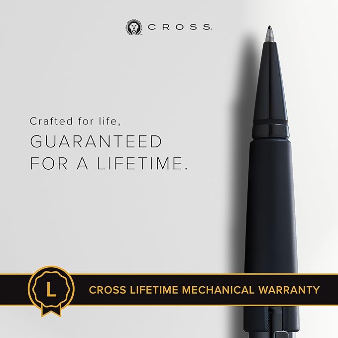 Cross Edge Matte Black Lacquer Gel Rollerball Pen