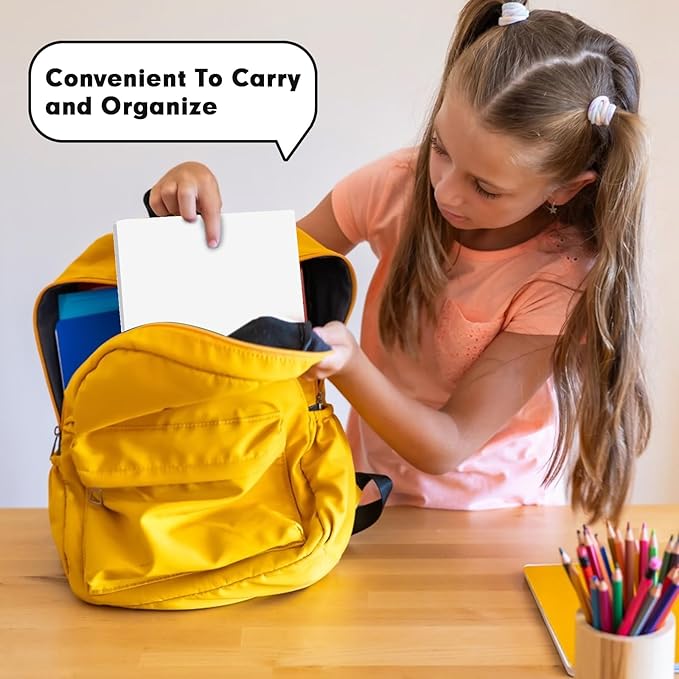 Plastic 2 Pocket Folders with Prongs, 30 Pack, Heavyweight, Letter Size Poly Folders with 3 Metal Prongs Fastener Clips (White)