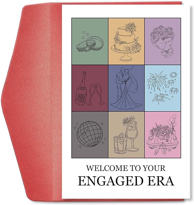 Funny Engaged Era Card for Friends, Engagement Gift for Newly Engaged Couples, Wedding Card for Bride to be, Engagement Congratulations Card for Engagement Party, Welcome to your Engaged Era