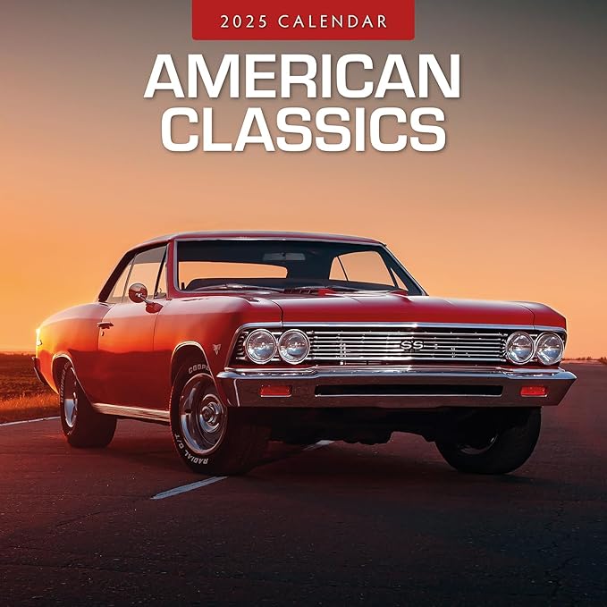 Red Robin 2025 American Classics Monthly Wall Calendar | 12" x 24" Open | Premium Thick & Sturdy Paper | Hangable 12 Month Calendar | Plastic Free | 4 Month Transition Page for 2024