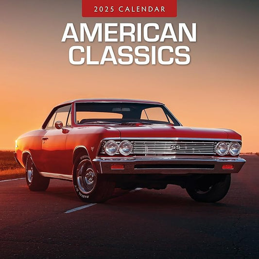 Red Robin 2025 American Classics Monthly Wall Calendar | 12" x 24" Open | Premium Thick & Sturdy Paper | Hangable 12 Month Calendar | Plastic Free | 4 Month Transition Page for 2024