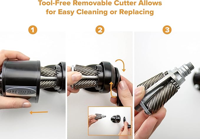 Bostitch Office Wall Mount Manual Pencil Sharpener, Tip Saver, 8 Hole Dial, 6X Longer Cutter Life, Vertical or Horizontal Mounting Black (MPS1-BLK)