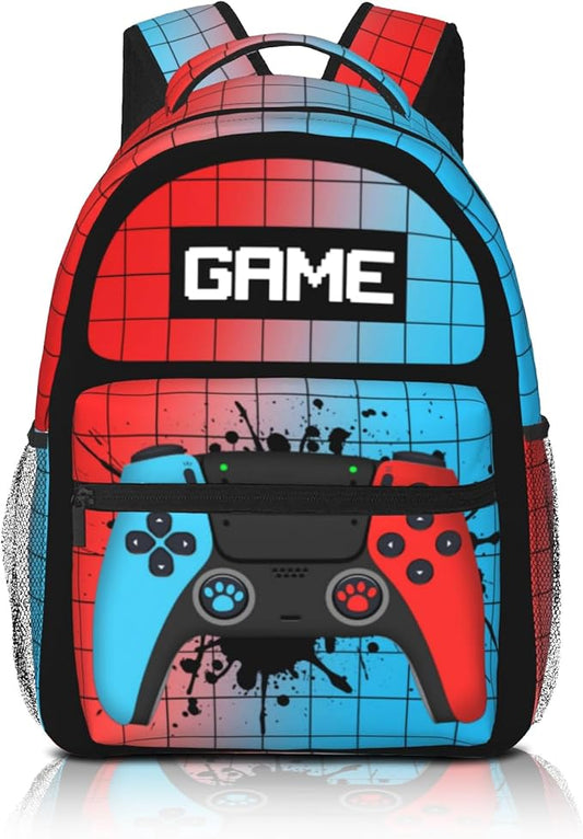 Gamepad Backpack Daily Backpack Large Capacity Universal Waterproof Gaming Laptop Backpack With Adjustable Straps Lightweight Breathable Travel Camping Backpack15 X11