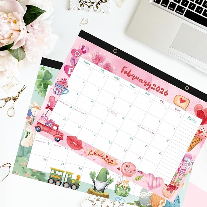 designs 2025 desk calendar,2025 wall calendar,11.8x17 inches large calendar with schedules and holidays, calendar 2025 for family and office planning, gift for christmas, new year