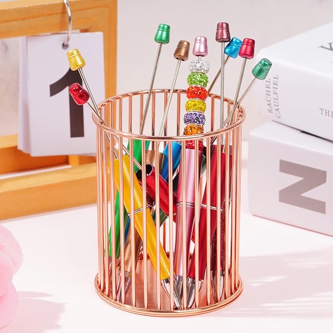 jiebor 30Pcs Beadable Pens Plastic Bead Pen Black Ink Ballpoint Pens Diy Pens Cute Cool Pens for Students Teacher Bridal Journaling Graduation Gift Office School Supplies