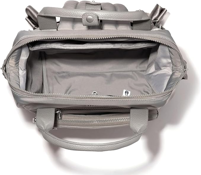 Baggallini Chelsea Laptop Backpack, Steel Grey Twill