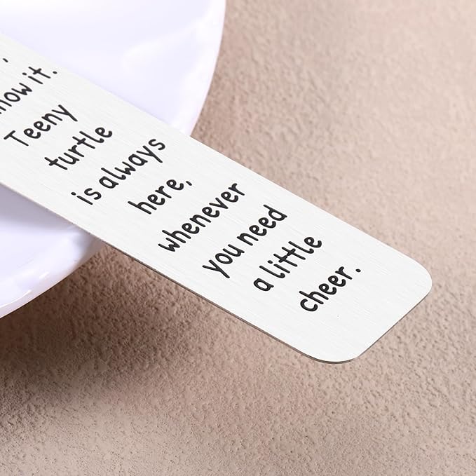 Booktok Gifts, Turtle Bookmark Gifts, White Elephant Gifts, Sea Turtle Gifts for Women, Turtle Gifts for Women, Turtle Lovers Gifts, Cute Book Marks for Reading Women, Cheer up Gifts, Turtle Stuff