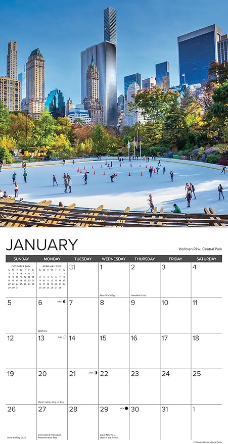 New York City 2025 12" x 12" Wall Calendar