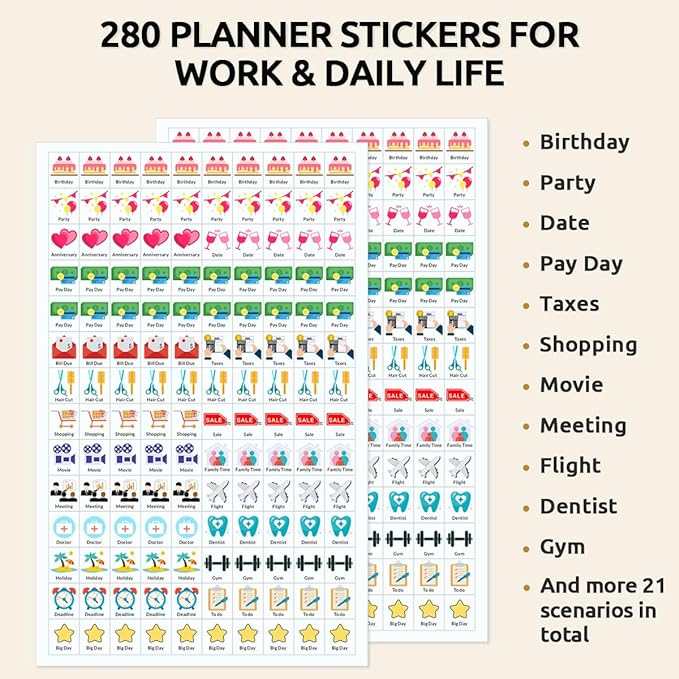 SKYDUE 2025 Magnetic Calendar for Refrigerator, Fridge Calendar 2024-2025, Jul 2024 to Dec 2025 18 Months Magnetic Calendar, 10" x 8", Aesthetic Sketch