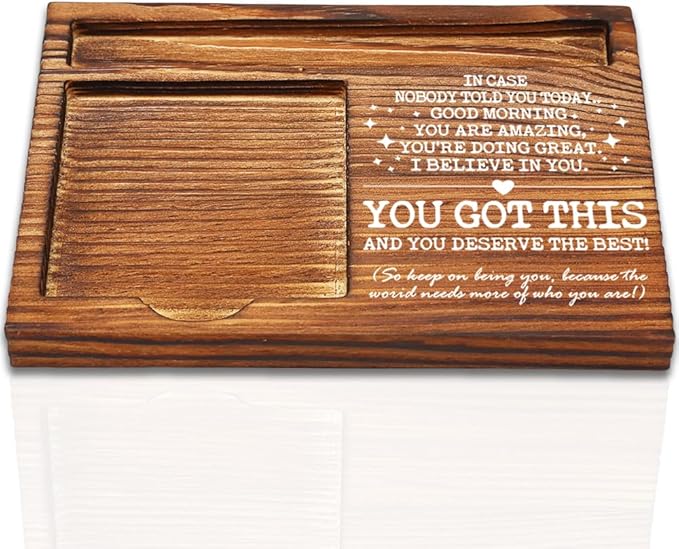 I Believe in You You Got This Inspirational Table Decor, Job Promotion Gifts for Women Men, Motivational Gifts for Coworker Employee Friends Daughter Sister Self-Stick Note Pad Holders-DW35