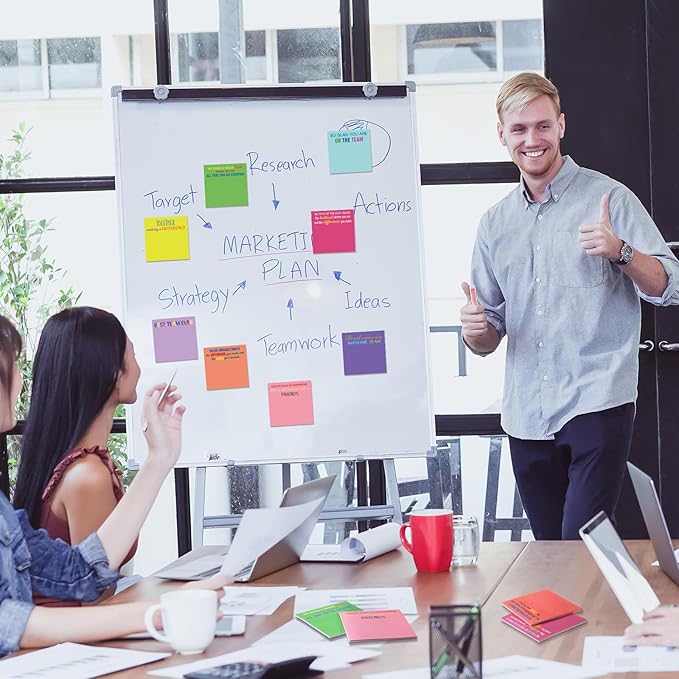 Yinder 24 Pcs Team Sticky Notes Team Appreciation Gifts Bulk Employee Coworker Inspirational Sticky Notes Pad Appreciation Gifts for Teacher Nurse Office Supplies 3 x 3''(Bright Color,Appreciation)