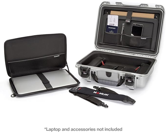 Nanuk 923 Hard Camera Case with Laptop Insert Kit, Yellow (923-LK04)