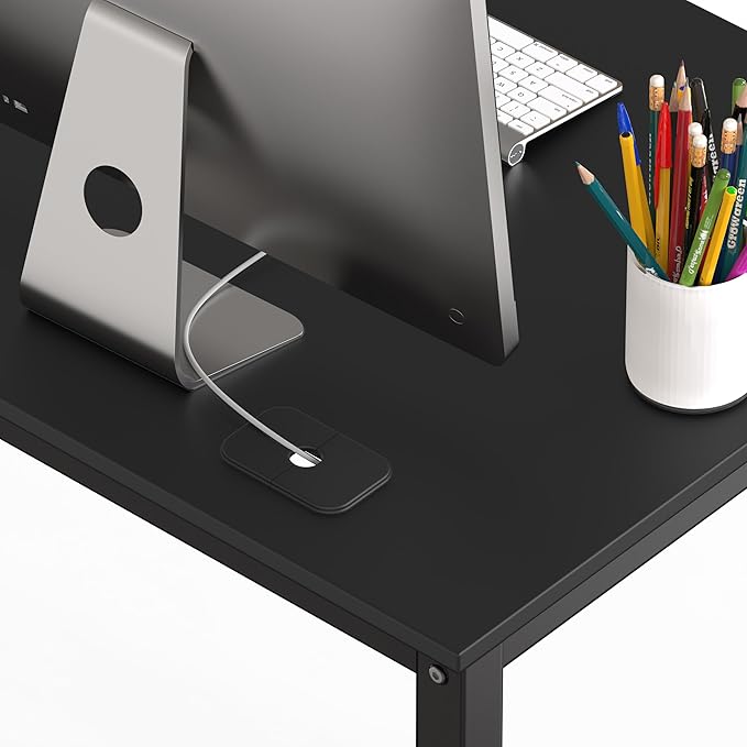 SHW 48-Inch Commercial-Grade Office Computer Desk, Black