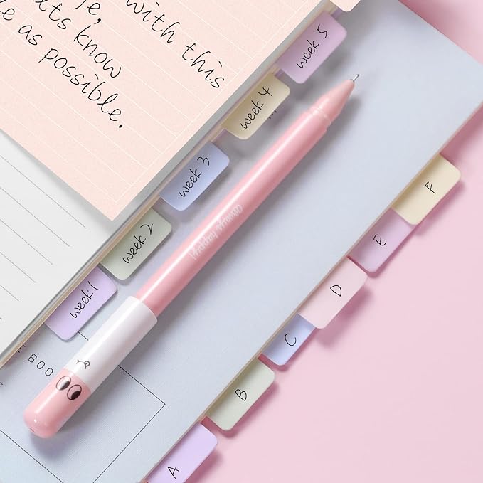 Hommie Sticky Notes Set Tabs 410 Pack Color Pads Divider Sticky Notes with Bookmark Index for School Supplies, 60 Ruled, 40 Per Dotted, 60 Per Rectangular, 6x25 Index Tabs