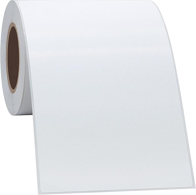 Hybsk 4x6 inch Direct Thermal Labels for Barcodes, Address, Compatible with Rollo Label Printer & Zebra Desktop Printers (4"x6",2 Rolls White)