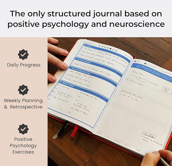 OAK Journal The Blue Smart Goal Planner Journal and Planner for Full Focus and Best Self Quarterly Goal Planner & Daily Gratitude Journal