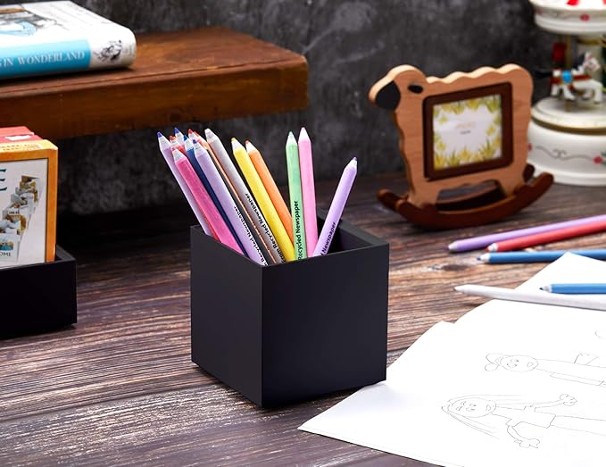 Bostitch Office Konnect Pencil Cup Desk Organizer, Pen Cup, Black