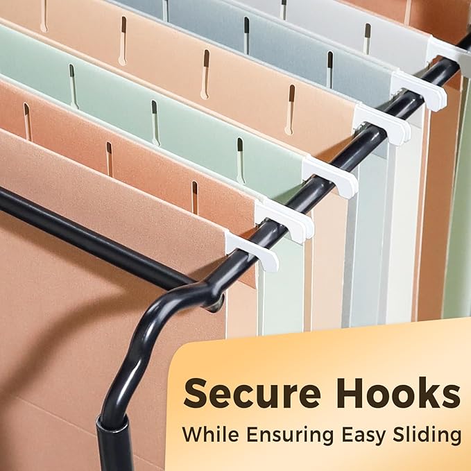 SUNEE Hanging File Folders Legal Size, 25 Pack File Folders 1/5-Cut Tabs, Morandi Colors, Stay Organized for Your Home and Office Bulk File and Documents