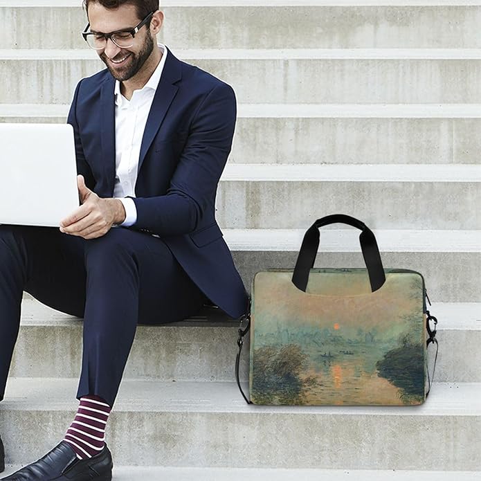 WIHVE Laptop Shoulder Bag 15 14 13inch Laptop Case Bag for Women Men