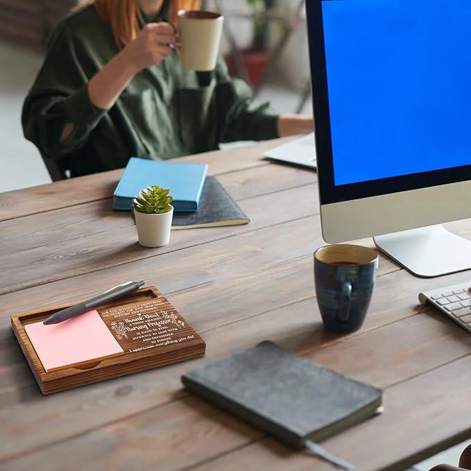 Nursing Professor for Women, Men, Nursing Professor Appreciation Gifts, Thank You Gifts for Nursing Professor, Nursing Education Office Desk Decor Gifts Self-Stick Note Pad Holders ZSS14