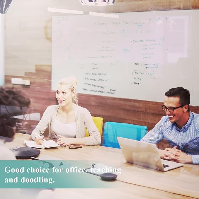 Magnetic Dry Erase Whiteboard Paper, 94" x 47" with Self Adhesive Whiteboard for Wall, Easy to Write and Clean Dry Erase Board for Kids, Office, with Marker, Magnetic Eraser and Magnets