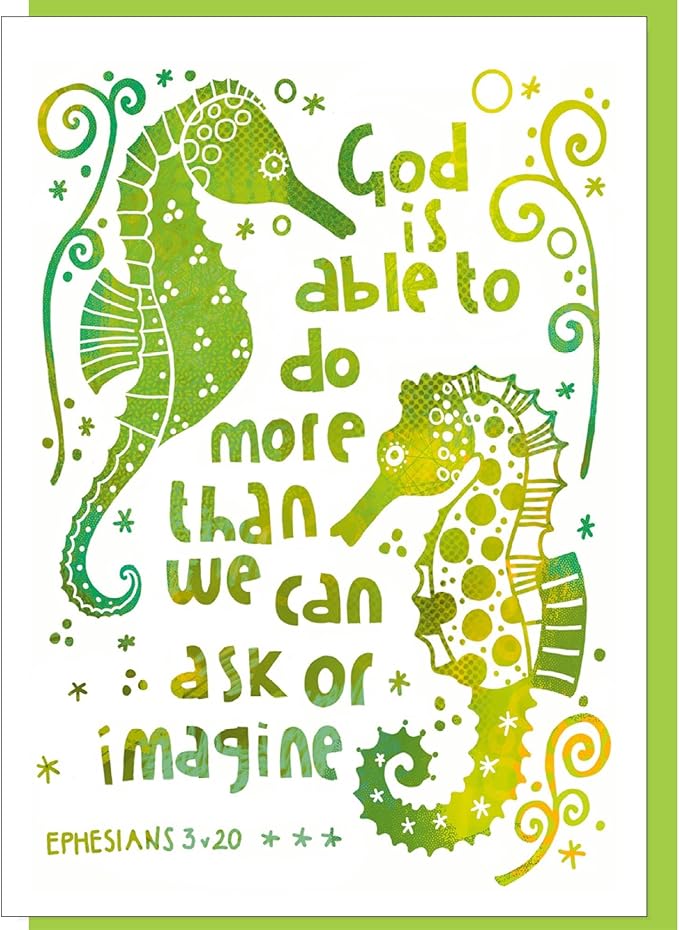 Christian greeting cards with Scripture, 9 in this pack of thinking of you cards religious, blank inside, hand drawn by British artist Jacqui Grace (Multicolored / CH4000)