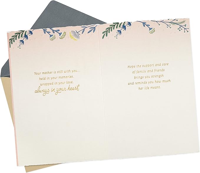 Hallmark Sympathy Card for Loss of Mom (A Mom's Love Never Ends)
