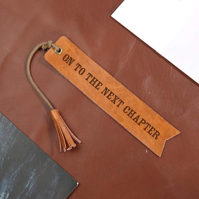On to The Next Chapter Leather Bookmark Wedding Gift Wedding Favor Bookmark Wedding Reader (on to The Next Chapter)
