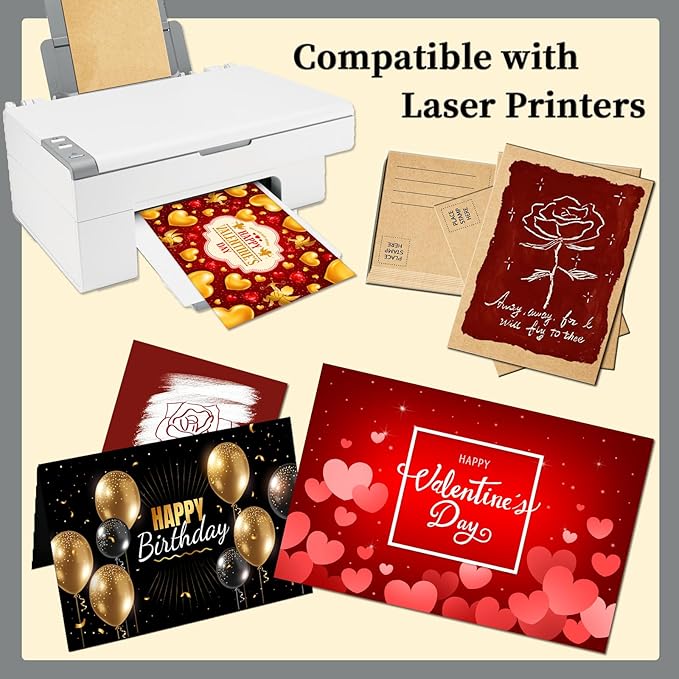 50 Pack Blank Postcard for Mailing, 4x6 Thick 14pt Mailable Post Cards Set for DIY Greeting Cards Thank You Card and More (Kraft)