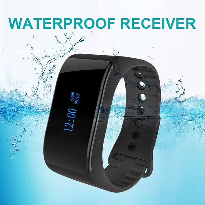 SINGCALL Wireless Calling System, Nurse Call System, 360 Degree Waterproof Pager Watch Receiver, No Screw Pager, Pack of 5 Pagers and 1 Receiver