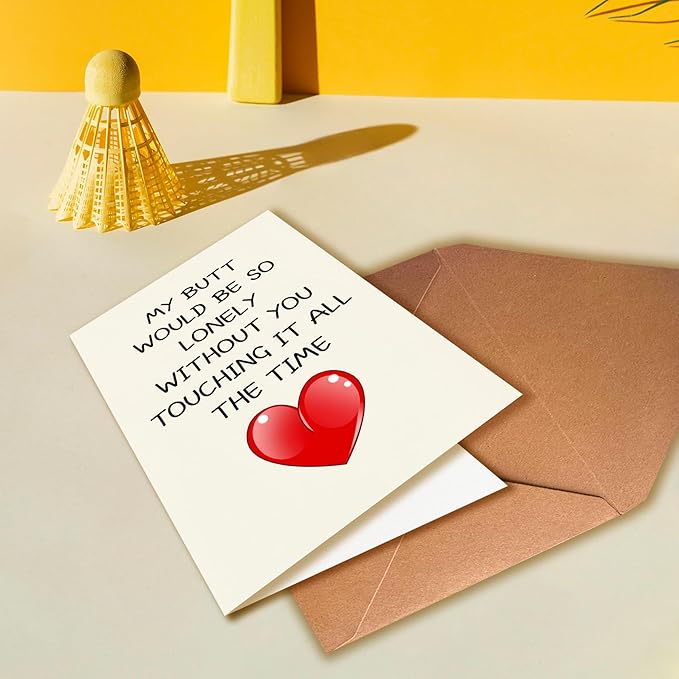 Funny Birthday Card for Hubby Boyfriend Fiance, Universal for Men, Suitable for Him, Anniversary, Valentine's Day, Cheeky, Humorous, Unique Style, Comes with A Warm Envelope