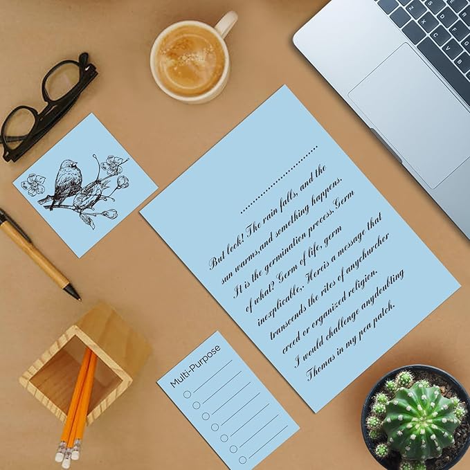 Veritas Color Copy Paper,Multi-Purpose paper,Colored Printer Paper 8.5” x 11”, 20 lb / 75 GSM,Blue,200 Sheets (1 Reams)，Made in USA